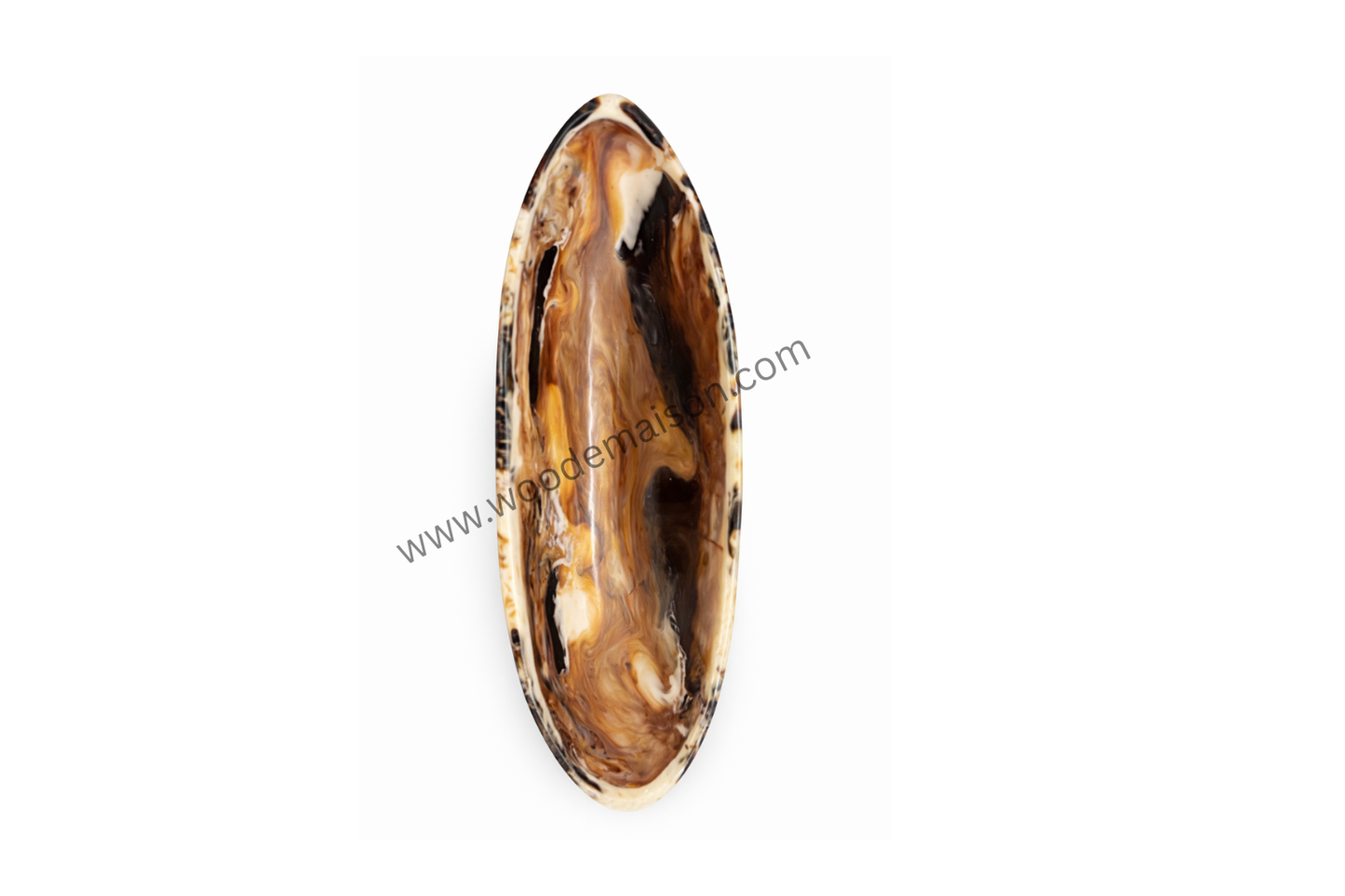Amber Drift Resin Boat