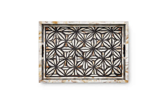 Celestia Mother of Pearl Inlay Serving Tray