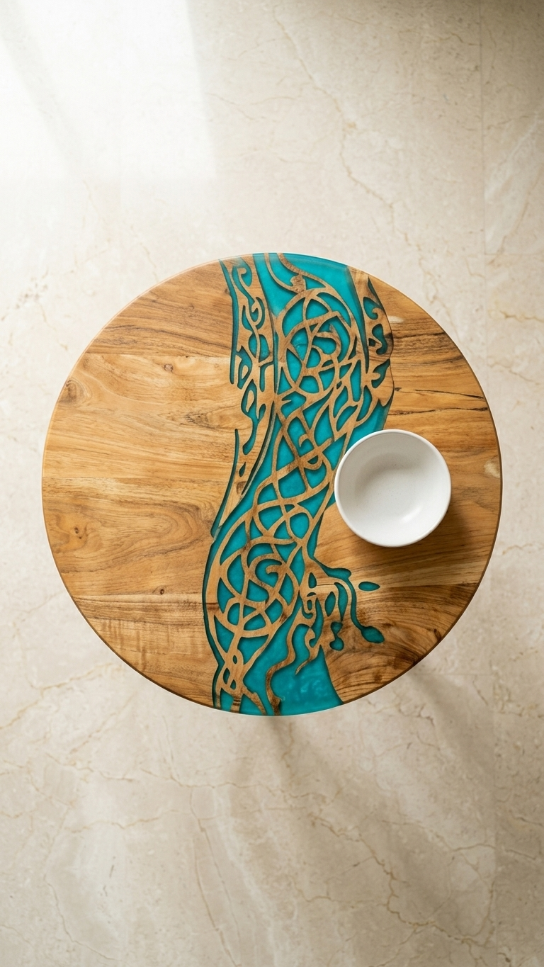 Aurelia Flow – Emerald Celtic Coffee Table