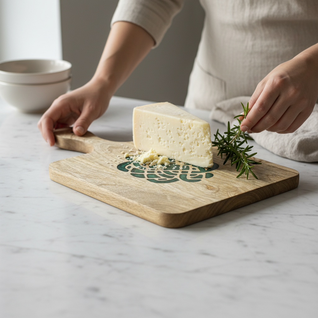 Emerald Knot Resin Wooden Serving Board - Christmas Edition