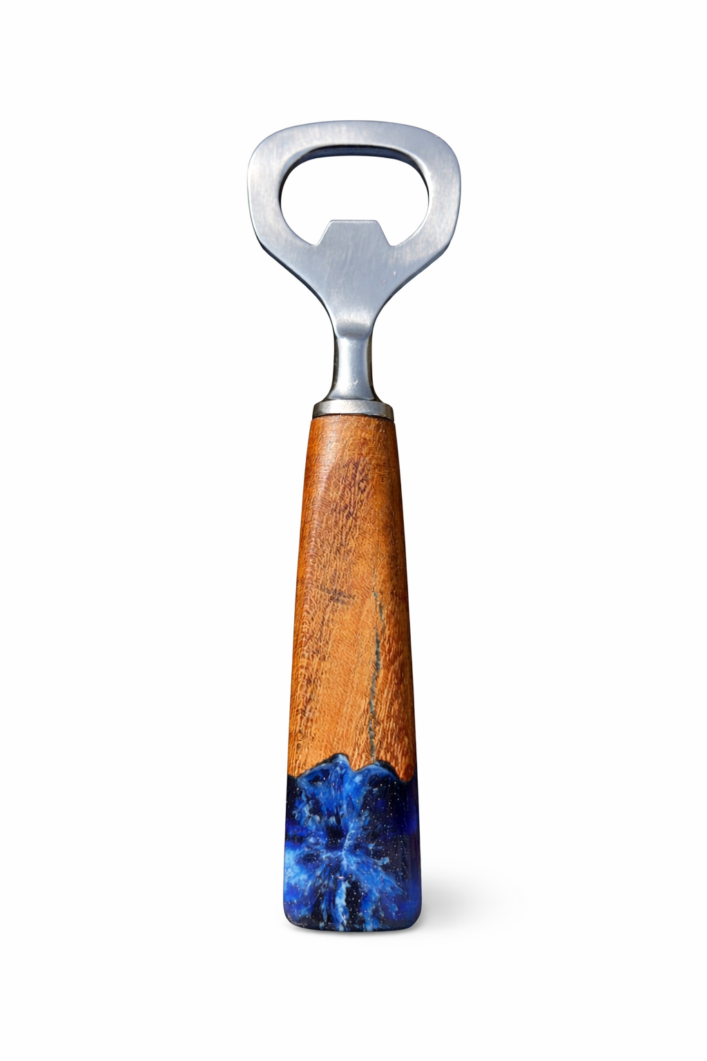 Galaxy Resin Wooden Bottle Opener –Handcrafted Bar Accessory
