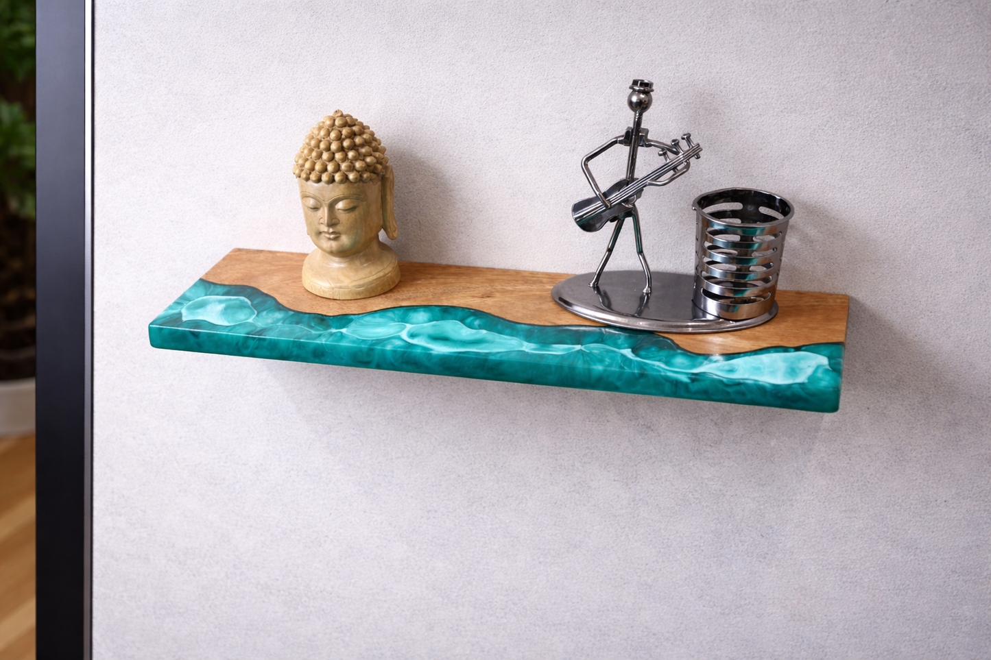 Emerald Tide Floating Shelve