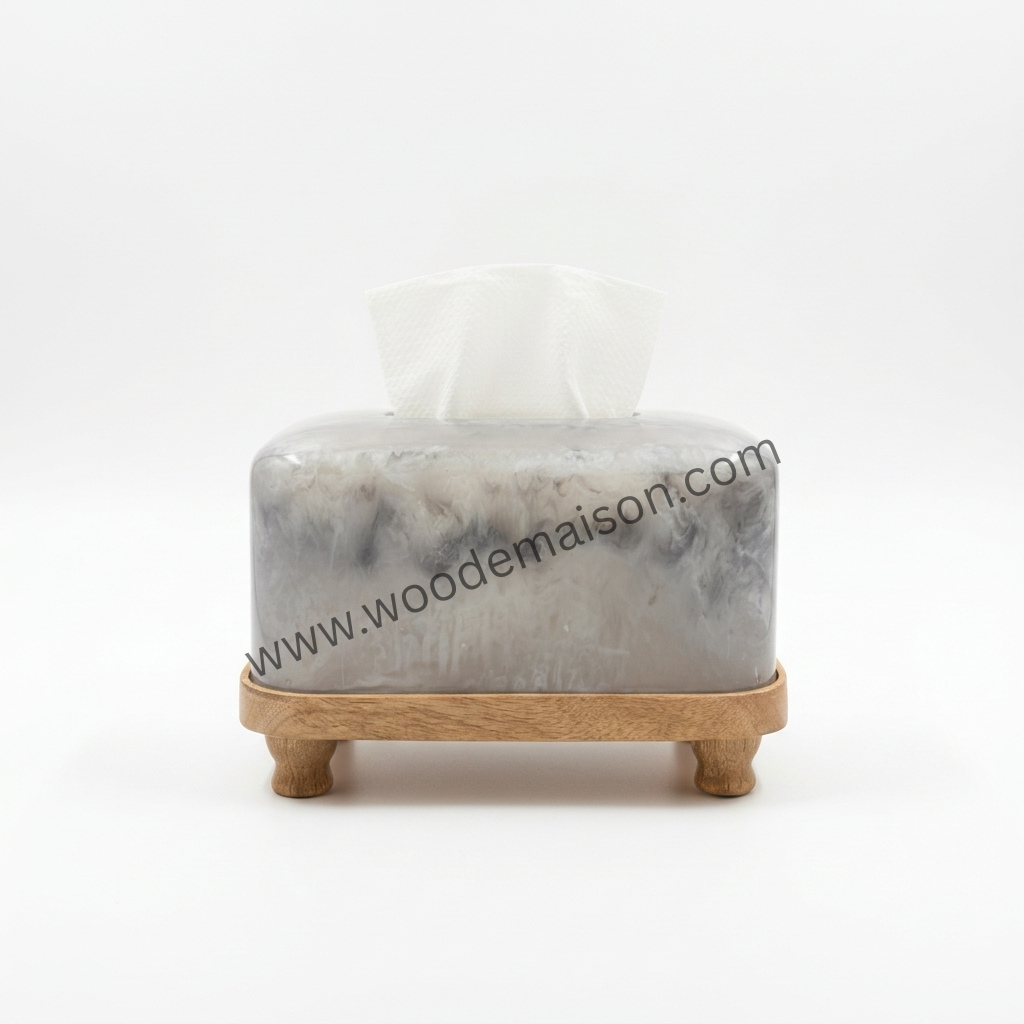 Mist Marble Tissue Holder