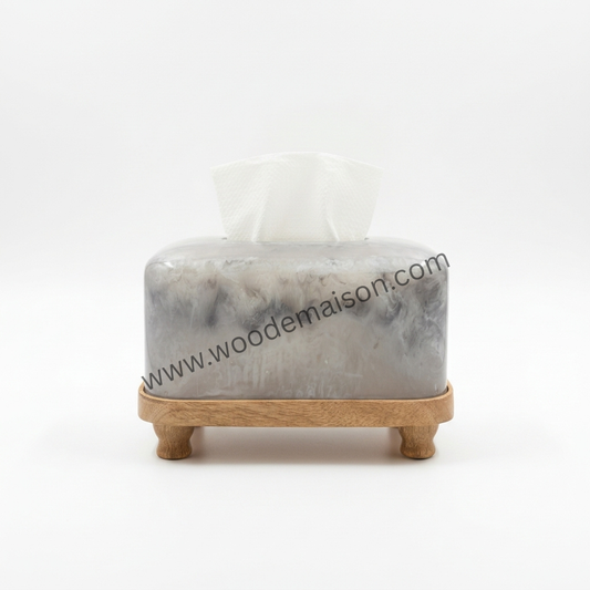 Mist Marble Tissue Holder