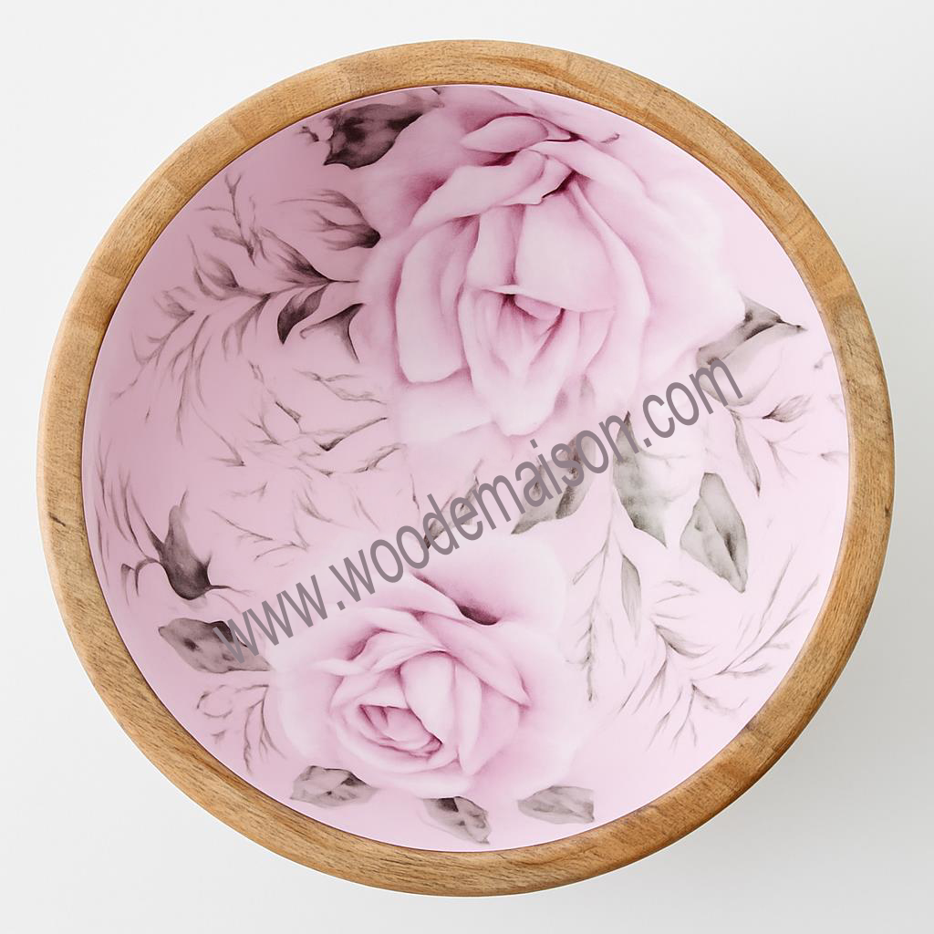 Petal Grace Inlay Bowl | WDB-1007