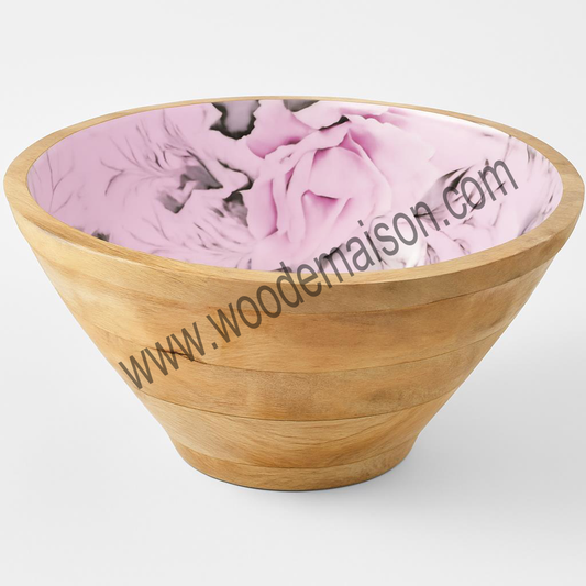 Petal Grace Inlay Bowl | WDB-1007