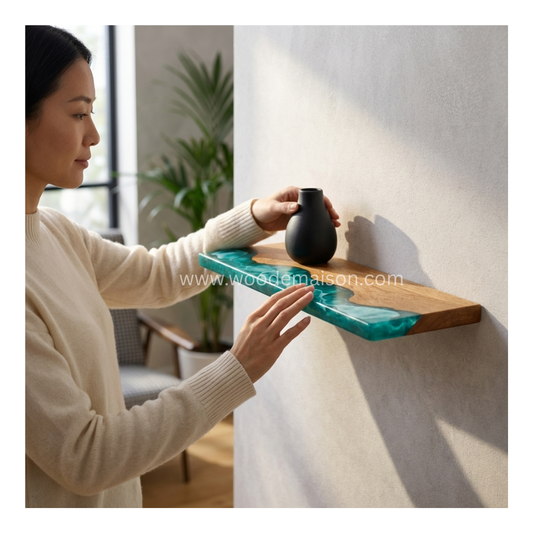 Emerald Tide Floating Shelve