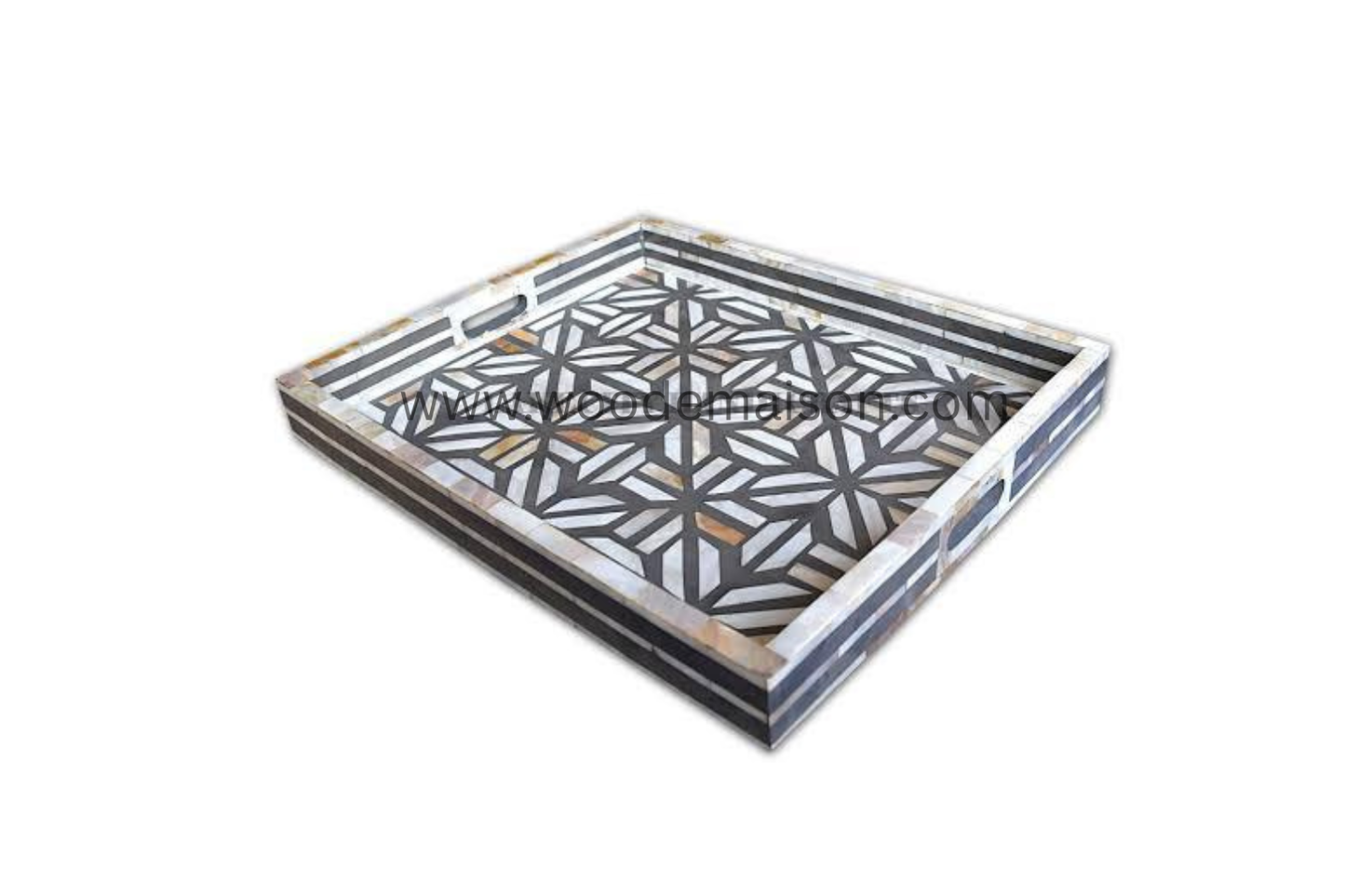 Celestia Mother of Pearl Inlay Serving Tray | WT-1007