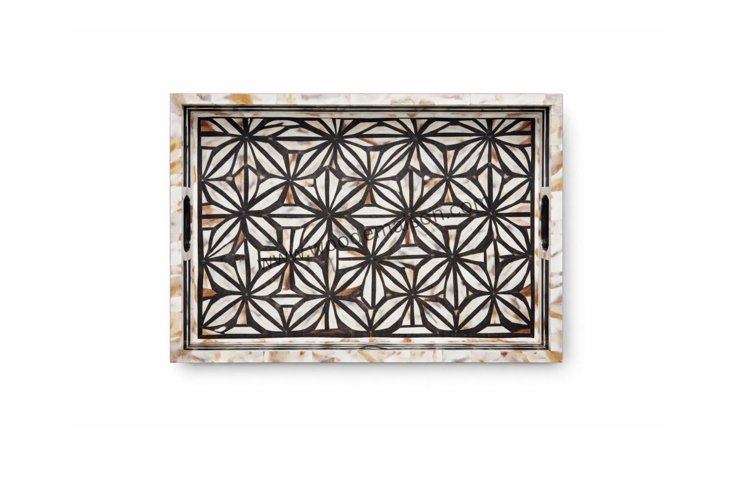 Celestia Mother of Pearl Inlay Serving Tray | WT-1007