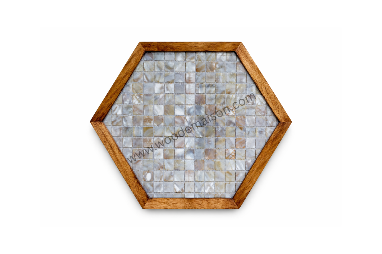 Aurora Hex Mother-of-Pearl Tray | WT-1008