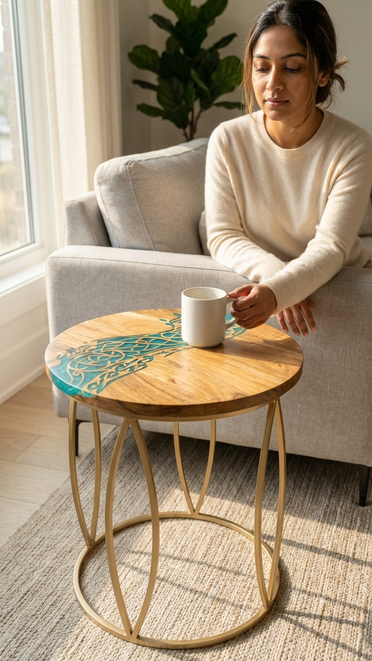 Aurelia Flow – Emerald Celtic Coffee Table