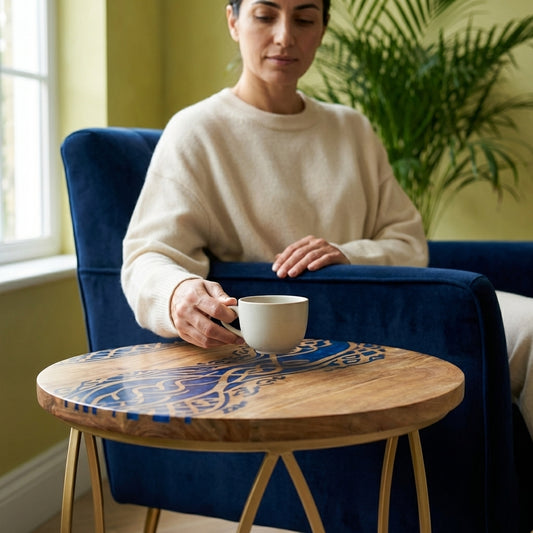 Aurelia Flow – Azure Celtic Coffee Table