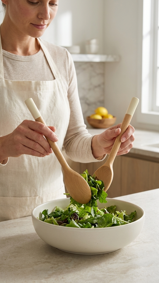 Ivory Tip Classic Salad Set