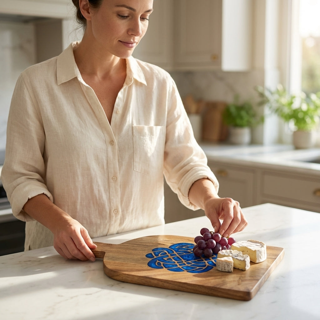 Azure Celtic Knot Board - Christmas Edition