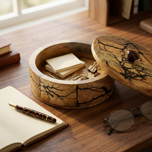 Handcrafted Lichtenberg Fractal Burn Wood Keepsake Box
