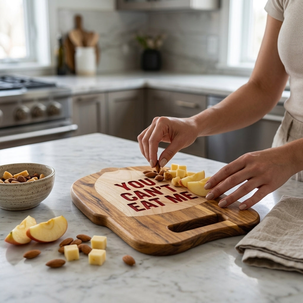 Baseball Cap Shaped Mango Wood Chopping & Serving Board