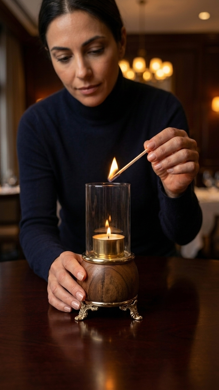 Handcrafted Brass Claw Hurricane Candle Holder with Glass